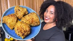 I Don't Fry CHICKEN In OIL Anymore!! NO STOVE! CRISPY FRIED CHICKEN! Do THIS Instead!