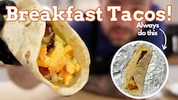 Austin Style Breakfast Tacos! W/ Homemade Bacon And Butter Tortillas