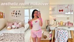 AESTHETIC ROOM MAKEOVER ⭐️ *pinterest inspired*