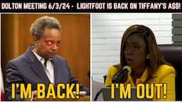 TIFFANY HENYARD Throws A TANTRUM And Shuts Down Dolton Board Meeting When LORI LIGHTFOOT Speaks!