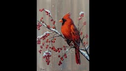 Painting a Cardinal In Acrylics