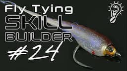 Fly Tying Skill Builder #24 | RESIN BAITFISH HEADS, TIGHT Ice Dub , and How to Choose a Hair Stacker