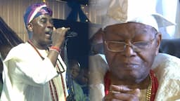 AWUJALE ALMOST CRY AS K1 DE ULTIMATE MAKE HIM EMOTIONAL ON HIS 90TH BIRTHDAY