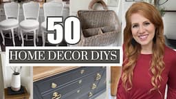 50 DIY HOME DECOR THRIFT FLIPS • AFFORDABLE DECORATING IDEAS