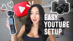 The BEST YouTube Setup for 2024 // SIMPLE AND EASY - Camera, Audio, Lighting, and more!