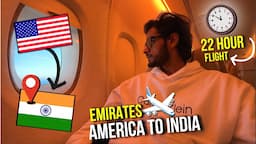 Emirates Flight USA TO INDIA Travel Vlog 2023 | Emirates A380 USA TO INDIA Flight | Hindi