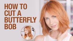 How to Cut a Butterfly Bob | Short Butterfly Cut Hair Cutting Tutorial | Kenra Professional