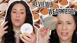 WHAT'S UP WITH THE NEW ELF CAMO POWDER FOUNDATION!? FULL REVIEW + WEAR TEST! #elf #elfcamo