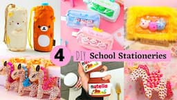 4 Incredible School Supplies Crafts / DIY Stationeries