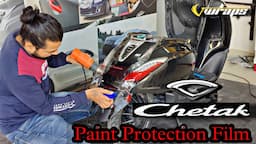 Bajaj Chetak EV Scooter Got PVC PPF / Lamination/ Chetak EV Modification @VwrapsSikar