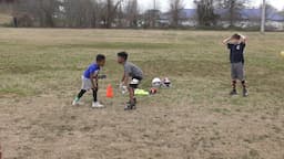 Youth Football 1 on 1's + other drills