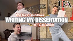 I WROTE MY UNIVERSITY DISSERTATION! ☆ Writing my Dissertation in FIVE MONTHS...uni essay stress