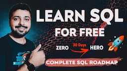 How to Learn SQL for Free - ZERO to HERO🚀 | Complete SQL Roadmap