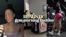 *realistic* 6:30am gym morning routine + lower body workout + $100 grocery haul