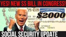 $2,000+ SOCIAL SECURITY INCREASE! NEW BILL INTRODUCED | SSI SSDI Payments | Social Security Update