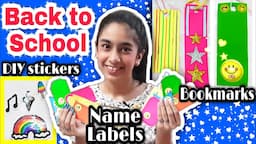 DIY supplies- *Back to school*|10th grader-DIY Bookmarks, name labels, stickers|Riya's Amazing World