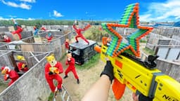 Nerf War | Amusement Park Battle 77 (Nerf First Person Shooter)