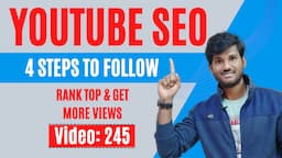 4 Steps For Youtube SEO 2022 || Youtube SEO Tutorial For Beginners In Telugu || Digital Chandu