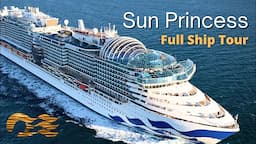 Sun Princess Full Tour & Review 2024 (Princess Cruises Largest Cruise Ship)