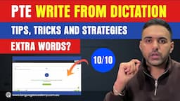 (New) PTE Write From Dictation Proven Tips, Tricks and Strategies | Extra Words? Language Academy