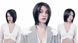 Asian-Inspired Haircut: combining square and triangle layers – Tutorial