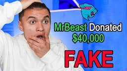 PRANKING Brothers Twitch with FAKE MrBeast Donations