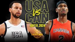 USA vs Canada Full Game Highlights | Olympics Warm-Up | July 10, 2024 | FreeDawkins