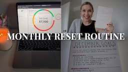 DECEMBER MONTHLY RESET | budget, monthly planning & goal setting