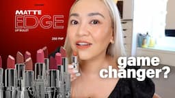 GAME CHANGER?!!! NEW CARELINE MATTE EDGE LIP BULLET TRY ON!