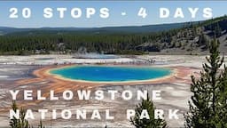 20 STOPS in 4 DAYS at YELLOWSTONE NATIONAL PARK | Things to do in Yellowstone National Park