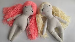 Pretty Little Rag Dolls DIY with Free Pattern