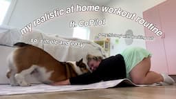 my REALISTIC at home workout routine *with CoPilot*