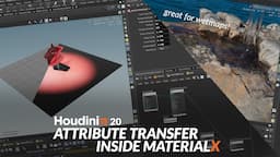 Houdini 20 HIDDEN GEM: Attribute Transfers directly inside MaterialX/Karma (great for wetmaps)