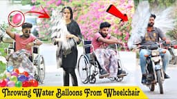 Throwing Water Balloons From Wheelchair Prank @ThatWasCrazy