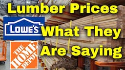 Lumber Prices in 2024: What Lowes and The Home Depot are Saying...