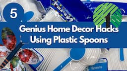 5 Genius Home Decor Hacks With Plastic Spoons!  Beautiful Home Decor