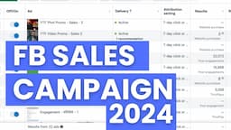 Facebook Ads Course 2024 | Running FB Sales Campaign