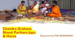 Chandra Grahana Shanti Parihara Japa Homa and Dhaana on 29th Oct 2023 | The Ghanapati