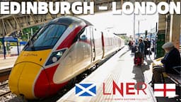 EDINBURGH TO LONDON by train with LNER in First Class