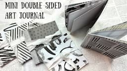 Mini Double Sided Art Journal - Tutorial - Prep for Art Journal August