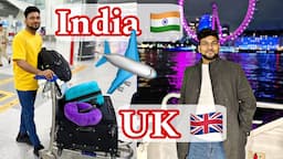 India 🇮🇳 To UK 🇬🇧 Student Vlog | How to fly International First Time |