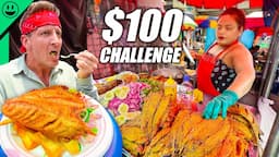 $100 Peru Street Food Challenge in Lima!! We Needed Security!!