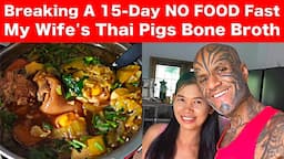 Breaking My 15-Day NO FOOD Fast with Thai Pigs Bone Broth Ft. Nitnipa Nakoon - Video 7544