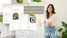 👩🏻‍💻 How I Organize My Business in Notion | productivity system, team workflow, & Notion AI