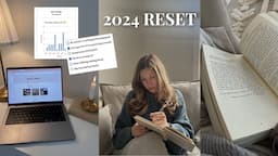 LET'S RESET FOR 2024 ✨ goal setting, new habits, vision board prep & book wrap up