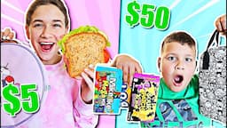 WHO CAN MAKE THE BEST LUNCH BOX ON A BUDGET!! | JKREW