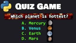 Create a QUIZ GAME with Python 💯