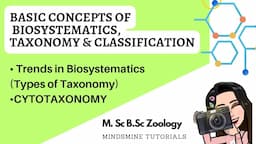 4) CYTOTAXONOMY-Trends in Biosystematics (Types of Taxonomy)Types of chromosomes |M.Sc B.Sc CSIR NET