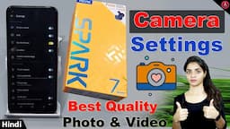 Tecno spark 7 pro camera settings | Beauty mode | Tecno spark 7 pro me camera setting kaise kare