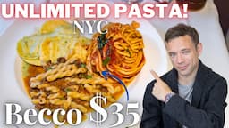 Eating Unlimited Pasta for $35 at Becco. Best Pasta Deal in NYC?